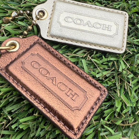 Coach Poppy metallic hang tags TWO!! no callouts - Picture 1 of 7